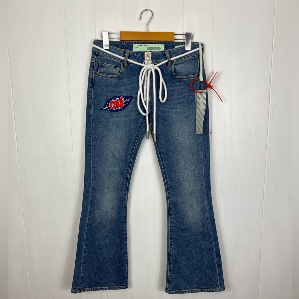 NWT Deadstock Off-White 2013 Global Warming Flare Jeans Sz 25